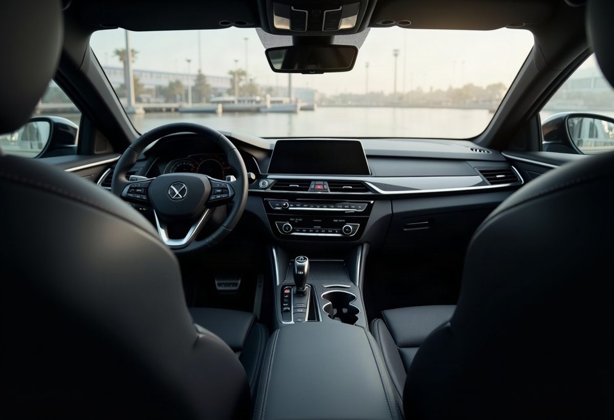 Freshly detailed car interior
