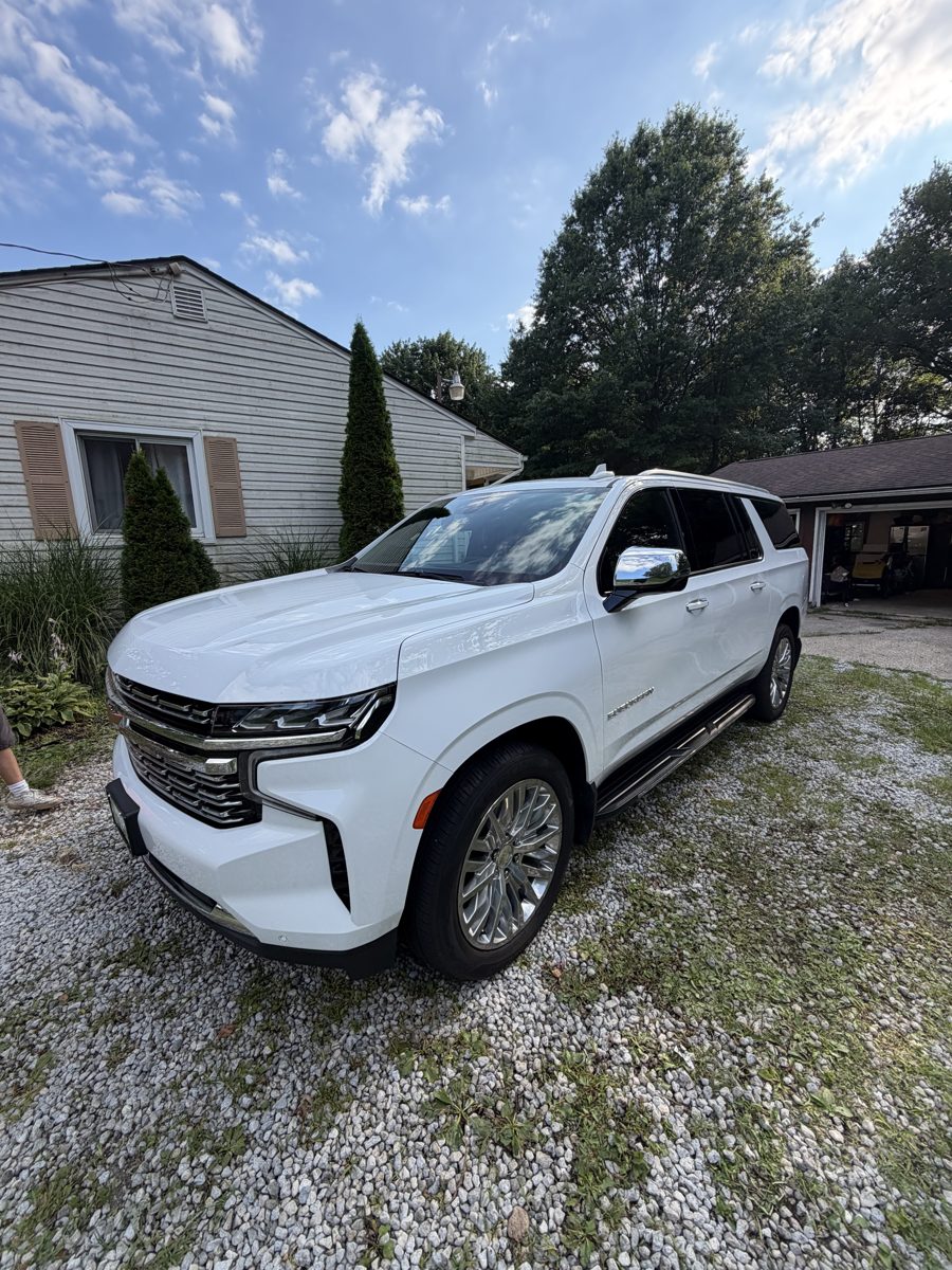 Detailed white SUV